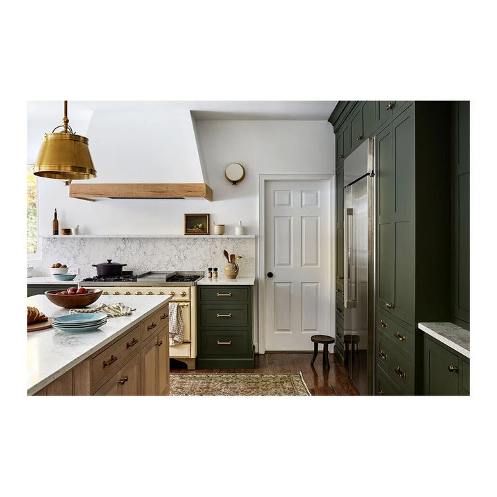 ILVE Majestic II 48" Dual Fuel Freestanding Range in Antique White with Brass Trim, UM12FDNS3AWG