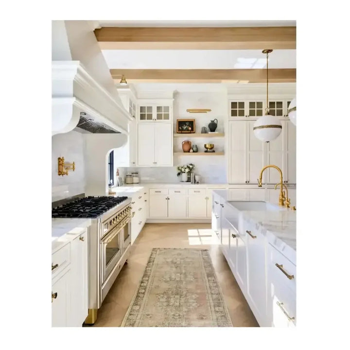 ILVE Majestic II 60" Dual Fuel Freestanding Range in Stainless Steel with Brass Trim, UM15FDNS3SSG