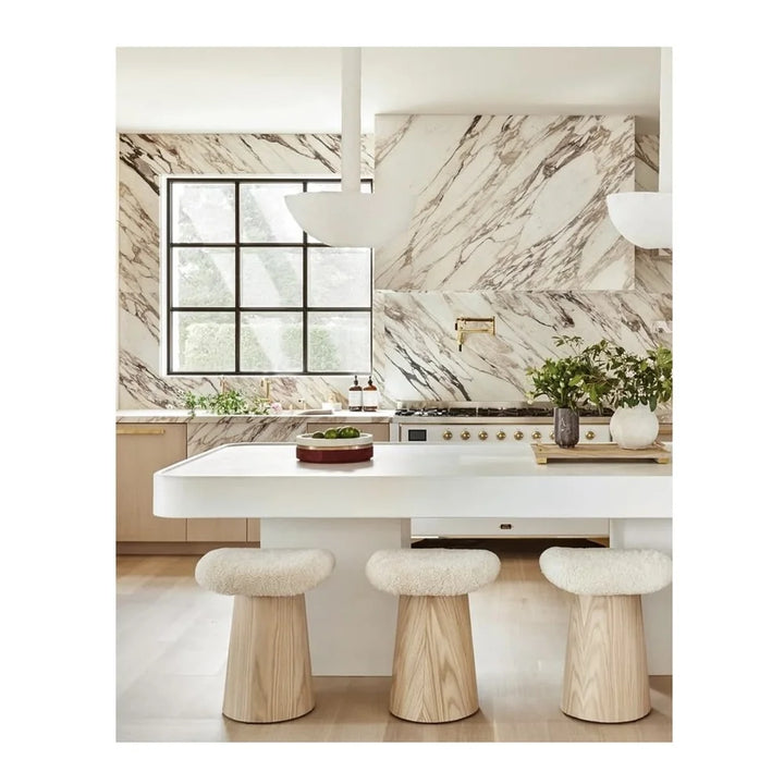 ILVE Majestic II 60" Dual Fuel Freestanding Range in White with Brass Trim, UM15FDNS3WHG