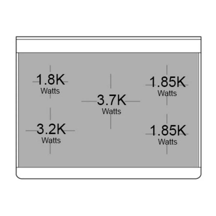 ILVE Majestic II 36" Induction Freestanding Range in White with Brass Trim, UMI09NS3WHG
