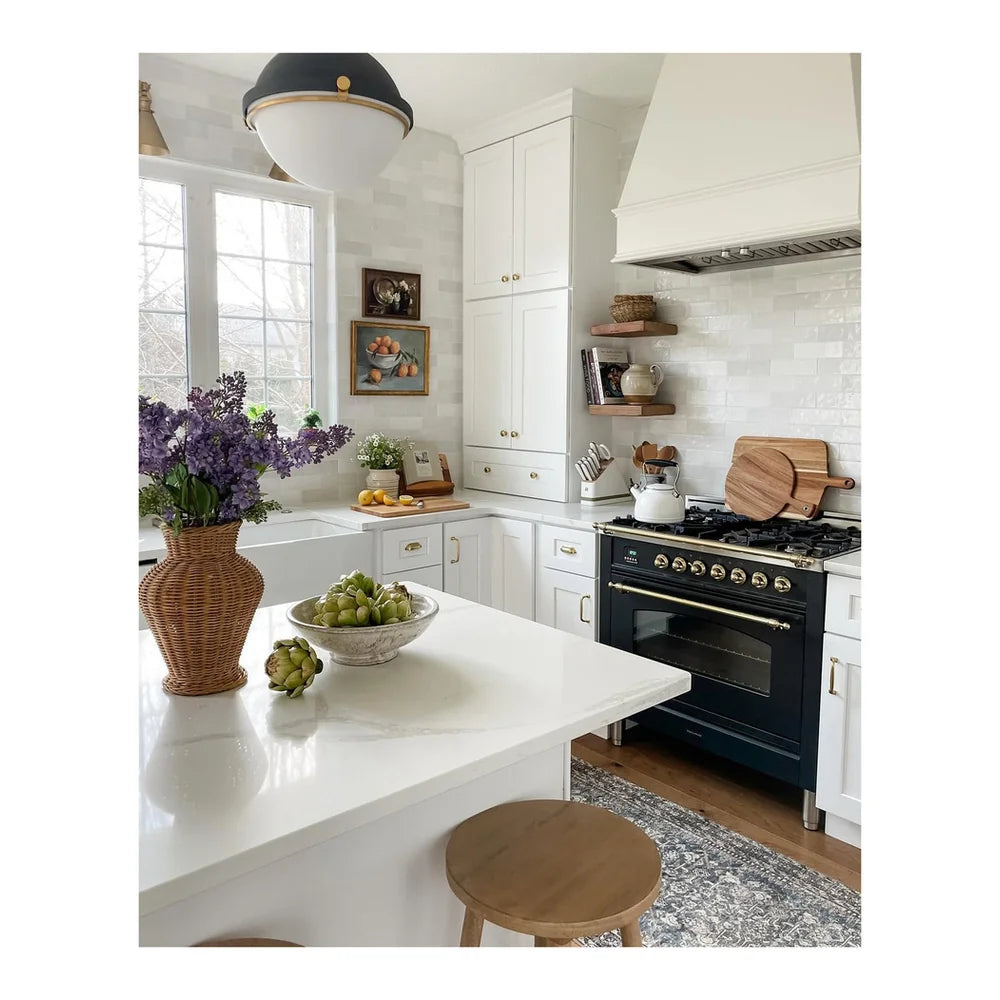 ILVE Nostalgie II 36" Dual Fuel Freestanding Range in Graphite Matte with Brass Trim, UP36FNMPMGG