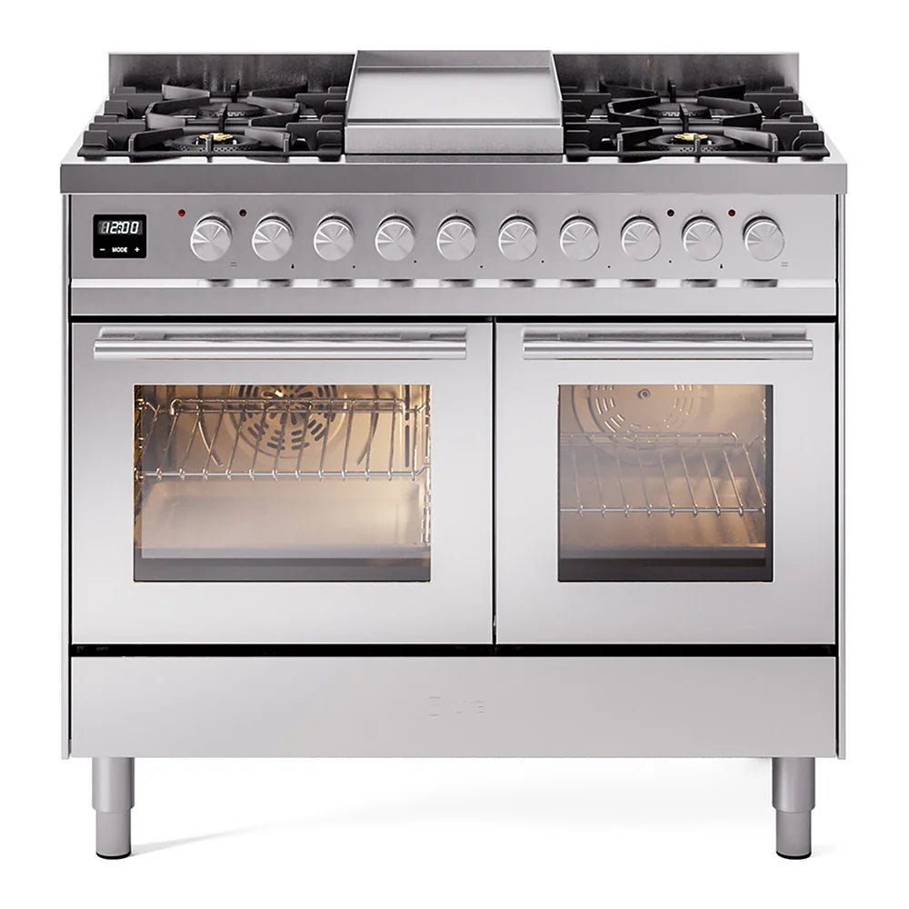 Used 40 Inch Ranges ILVE 40 Inch Dual Fuel Range Professional Plus II – Home Upgrade Source