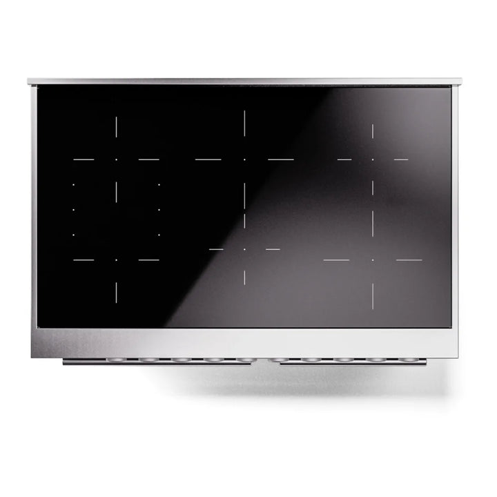 ILVE Professional Plus II 40" Induction Freestanding Range in Stainless Steel with Stainless Steel Trim, UPDI406WMPSS